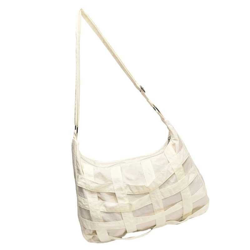 E74B Womens Solid Color Shoulder Bag Large Capacity Cross Body Bag Casual Messenger Bag M241014