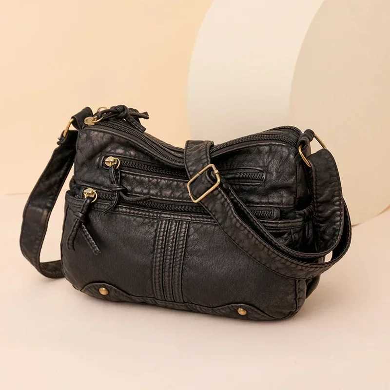 Denim Versatile Crossbody Bags Solid Zipper Womens Bag for Sale High Quality Sewing Thread High Capacity Shoulder Bag M241014