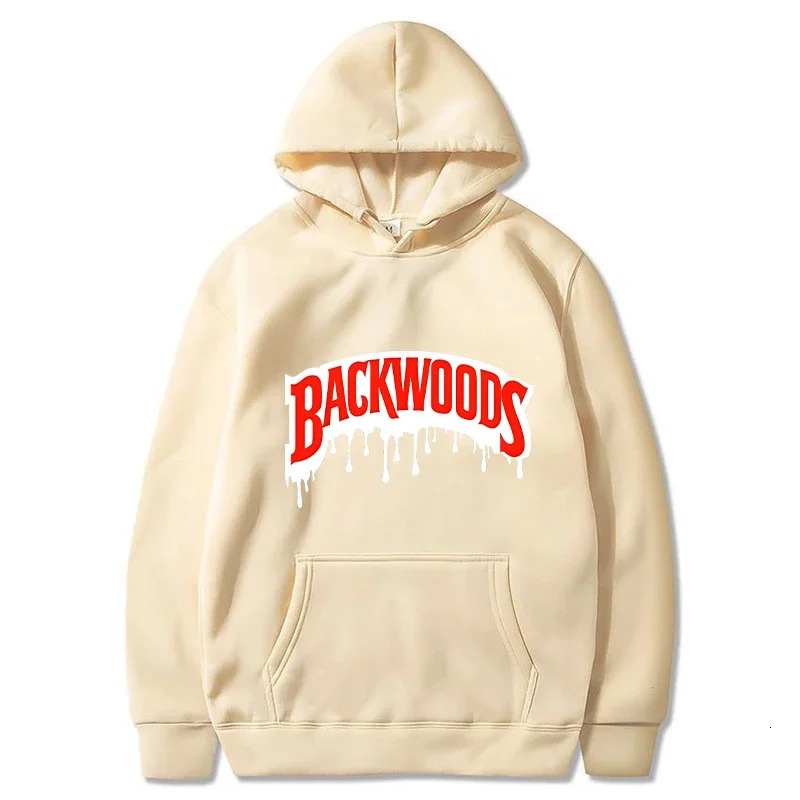 Dripping Backwoods Hoodies Men Fashion Letter Graphic Printed Sweatshirt Casual Cool Harajuku Streetwear Hooded Pullovers 241010
