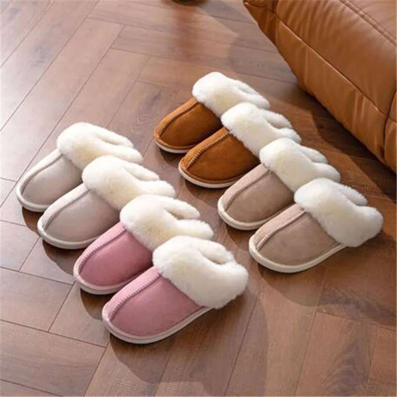 2025 new Women Indoor New Slippers Warm Plush Home Slipper Anti Slip Autumn Winter Shoes House or Soft Slient Slides