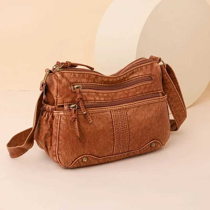 Denim Versatile Crossbody Bags Solid Zipper Womens Bag for Sale High Quality Sewing Thread High Capacity Shoulder Bag M241014