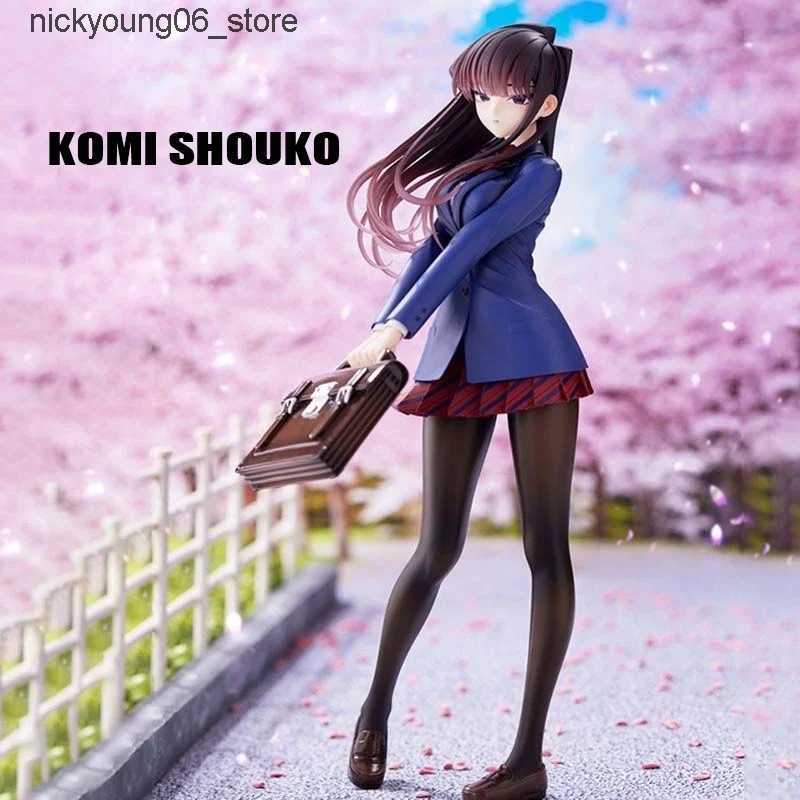 Action Toy Figures Anime Komi Shouko Figure Komi Cant Communicate Model Uniform Shouko Action Figures Kawaii Pvc Collection Ornament Doll Toy Gift L24