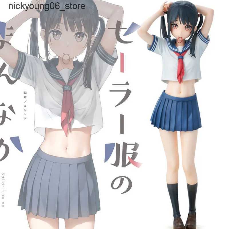 Action Toy Figures 28CM Kantoku Sailor Fuku no Mannaka Anime cute Girl PVC Action Figure Toy Adults Collection hentai Model Doll Gifts L240910