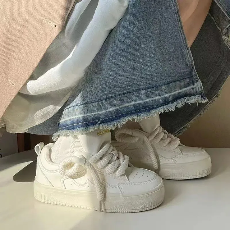 2024 NEW Sneakers Womens Sports Brand Casual Vulcanized Spring Woman Flats Ladies Shoes High Quality 240611 241122