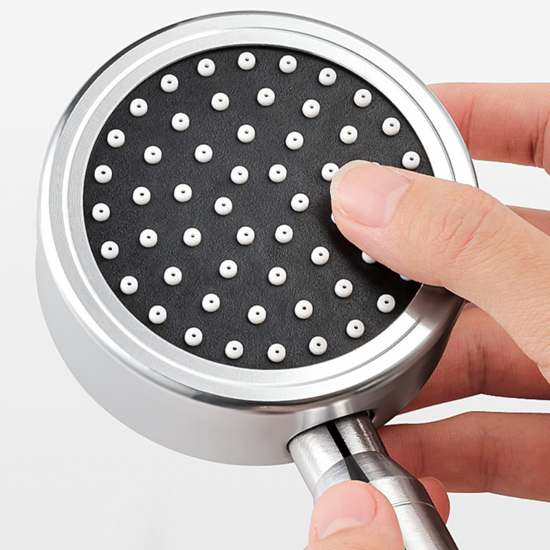 Space aluminum pressurized filter shower head shower bath faucet bathroom rain shower bar pressurized shower head