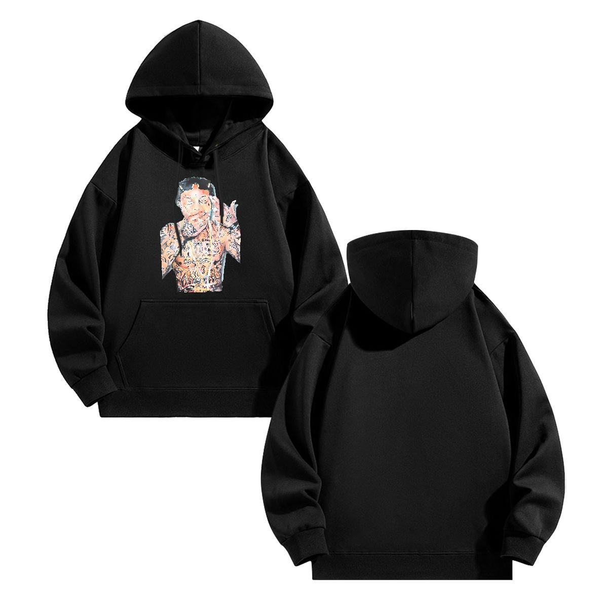 Fashion Design Hoodie Hooded Collar Cool Men Tops Hoodie Custom Print Oversized Clothes Hoodie Hip Hop Street 350g Cotton