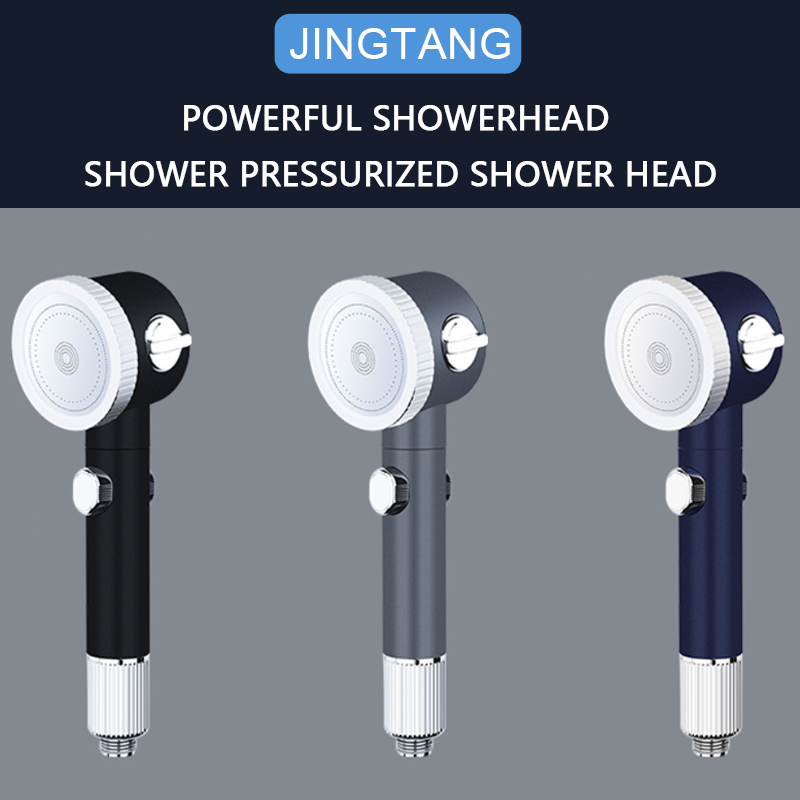 New Dai spray pressurized scrub showerhead handheld shower massage nozzle silicone rain set regulator stop water showerhead