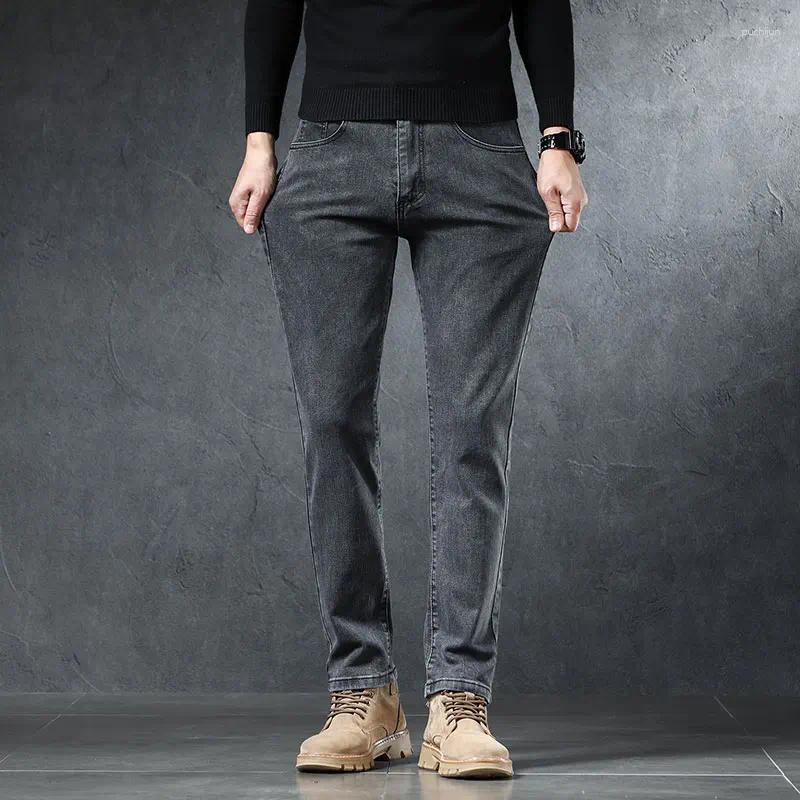 2025 S Fashion Designer Men S Jeans Regular Classic Straight Business Denim Pants Fashion Casual Comfortable Stretch Male Brand Clothing Trousers
