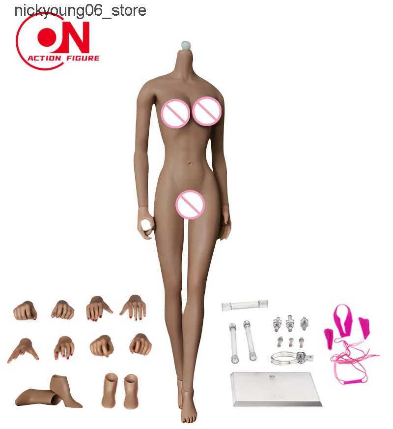 Action Toy Figures JIAOU DOLL 1/6 Flexible Female Seamless Body 12-inch Small Mid Large Breast Action Figure Multicolor Skin Asian Europen Body L24091