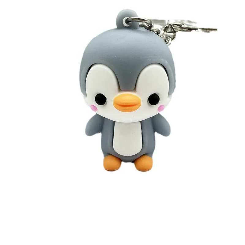 Creative and cute little penguin car keychain pendant doll bag pendant blind box small gift cute keychain Y241014