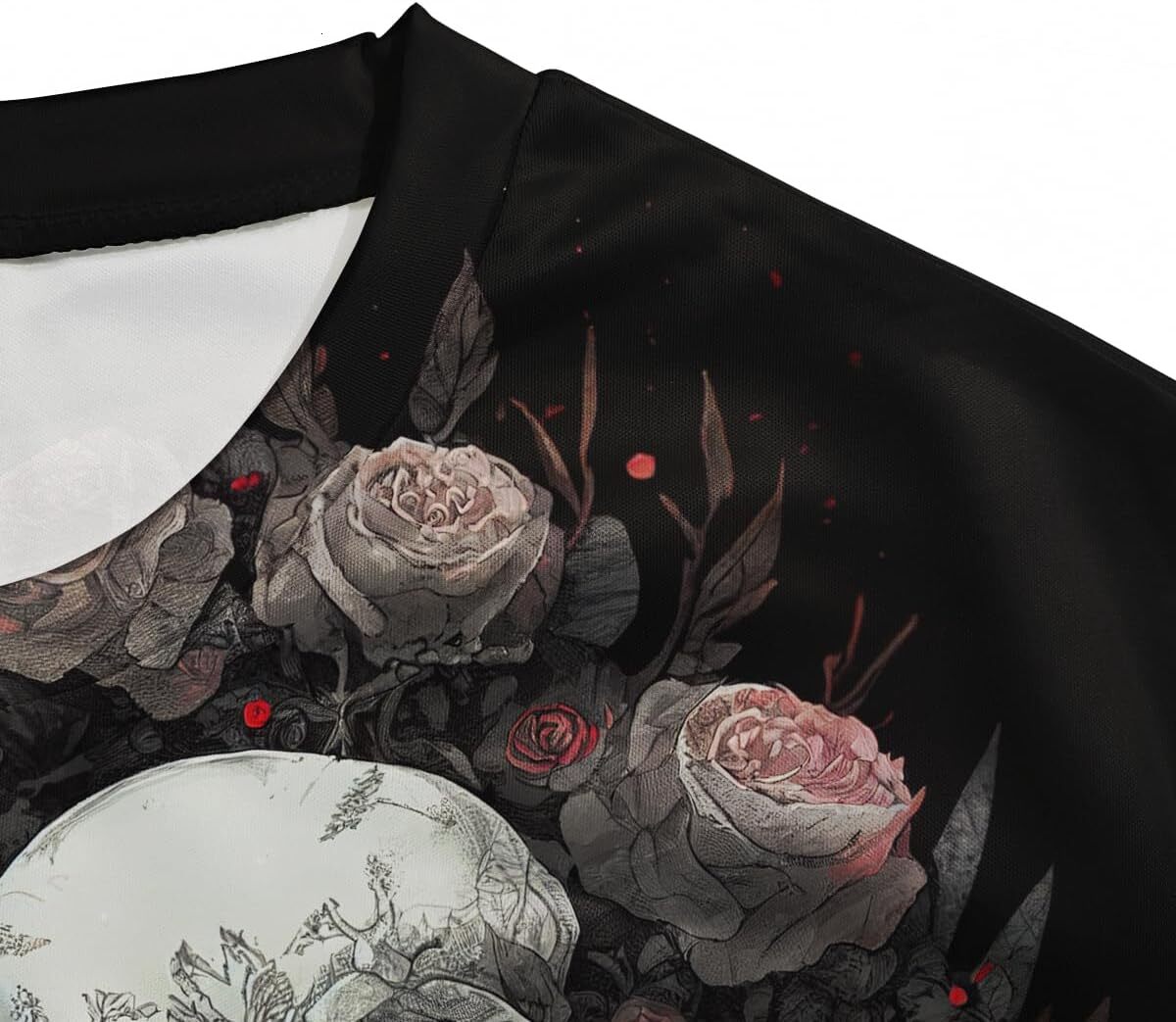 Mens T shirt Men's Skull Rose T-Shirt Novelty 3D Graphic Fashion graphic tee Casual tops summer clothes Short sleeve Trendy Fashion cool
