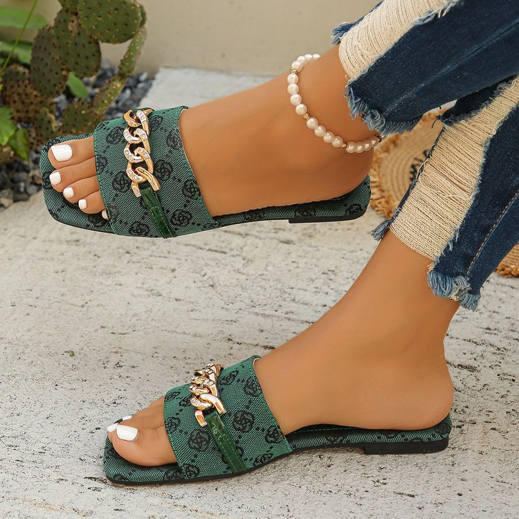 Fashion Women Slippers Home Hotel Bathroom Slippers Non-Slip Sandals Outdoor Beach Shoes