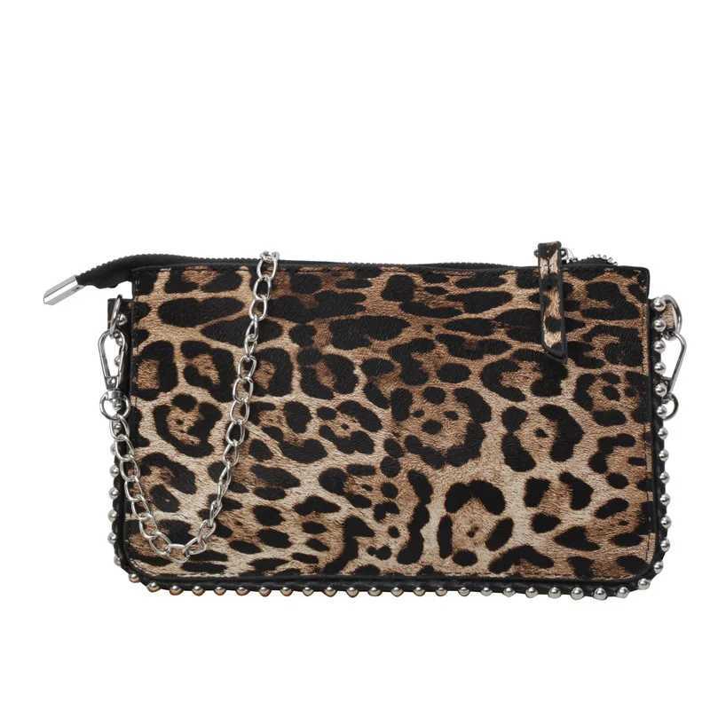 New Leopard Crossbody Bags for Women Fashion Chain Mobile Wallet Travel Vacation Shoulder Messenger Bag Womens Main Bag M241014