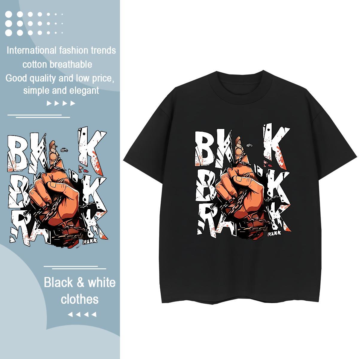 Casual New T Shirt For Woman 230g Pure Cotton Short sleeve Soft Street Casual hands Woman Tshirt Popular Cartoon Floral Printing Clothes Shirt