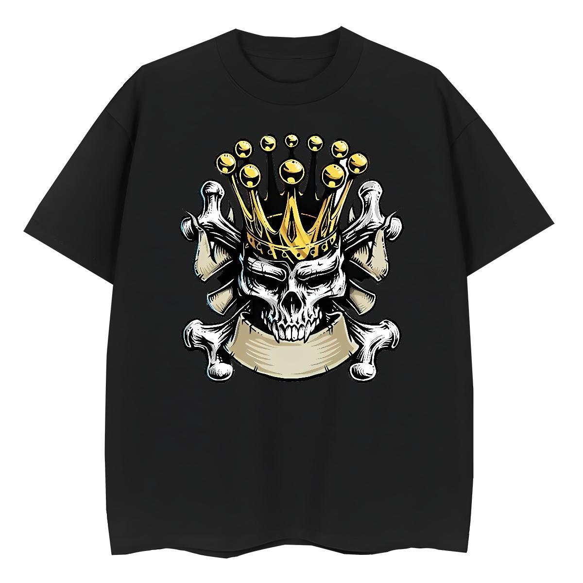 Factory Direct T-Shirts for Women 230g 100% Cotton Breathable Crew Neck Spring Summer crown Couples T Shirts 5A Custom Cartoon Tops Shirt