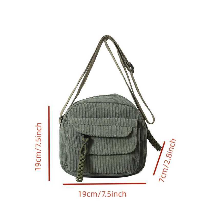 Simple cross shaped bag fashionable and casual small square bag personalized shoulder bag M241014