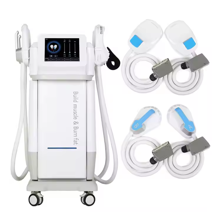 Neo Rf Pro Max Muscle Building Slimming Skin Tightening Ems Hiemt Pelvic Floor 4 Handle Body Sculpting Machine Em Tech Body Slim
