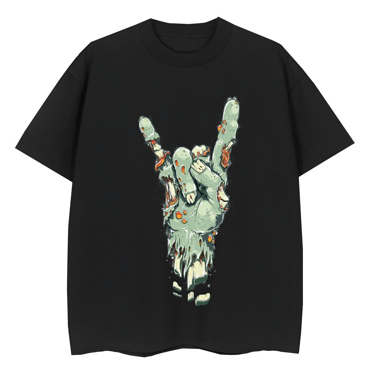 2024 T shirt 230g 100% Cotton Short Sleeve O-Neck Casual hands Unisex Tshirts High quality DIY Anime Tees