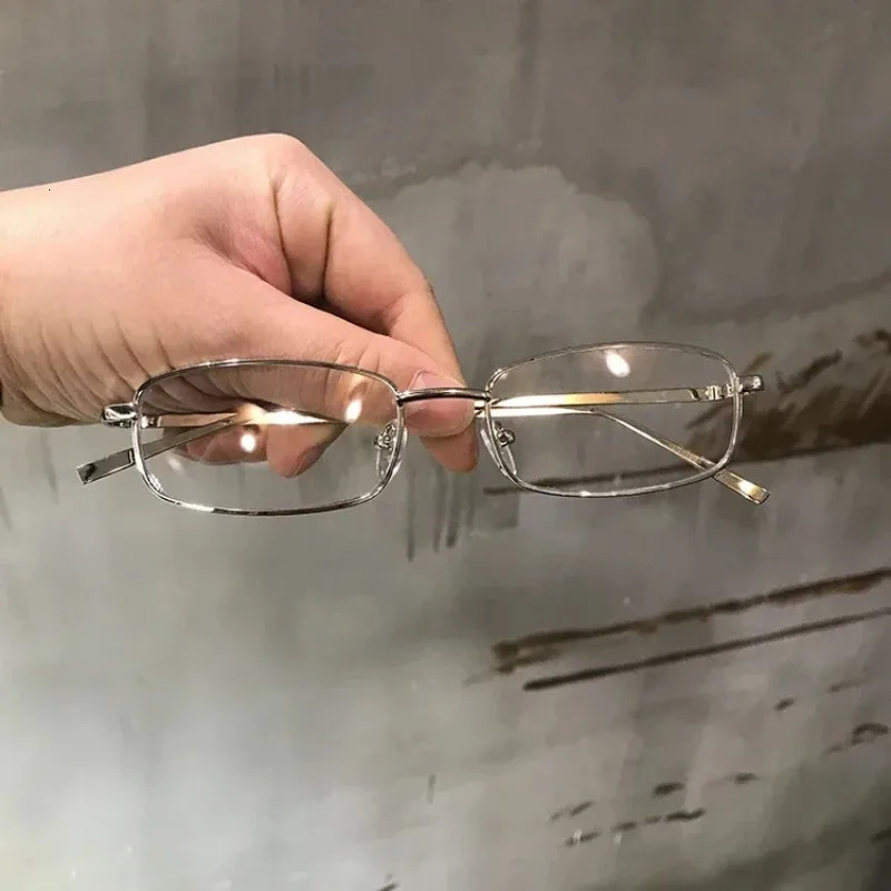 Vintage Glasses Metal Frame Half Without Lens Girl Party Decoration Pography Y2K Monturas De Lentes Mujer 241014