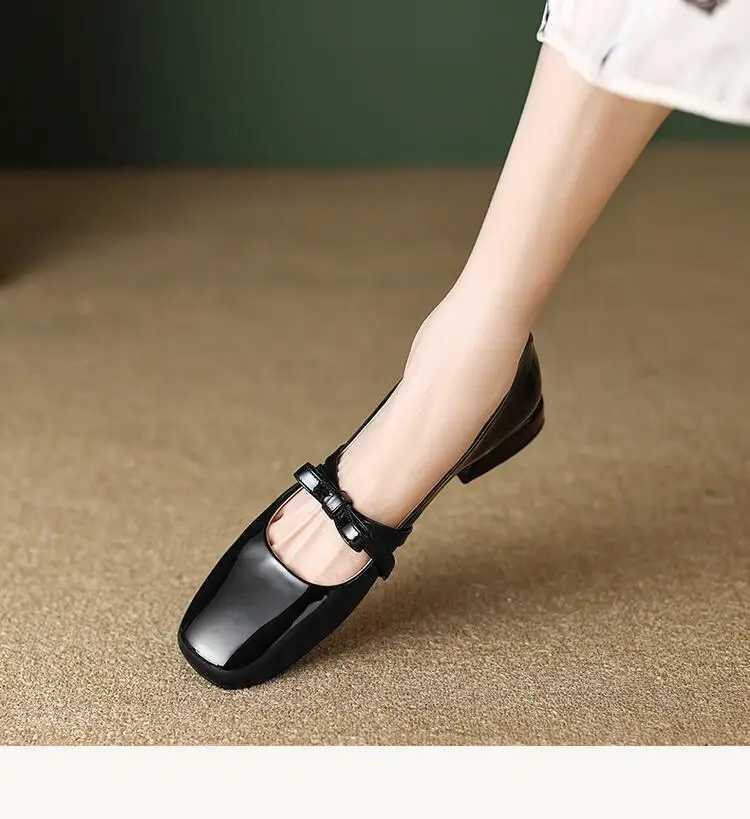 Womens Shoes New 2024 Autumn Low Heels Bowknot Shallow Cut Ballet Single Shoes Womens Mary Jane Shoes Ladies Zapatos De MujerLX241014