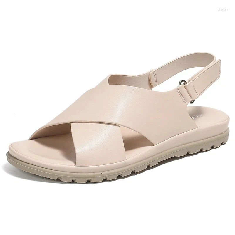 Sandals Women New Summer Shoes Open Toe Woman Breathable For Low Heels Fashion Lightweight Plus Size