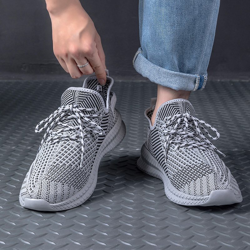2024 New Trend Men's Sneakers Casual Shoes Light Sneaker Outdoor Breathable Mesh Fashion Black Tenis Masculino Zapatillas Hombr