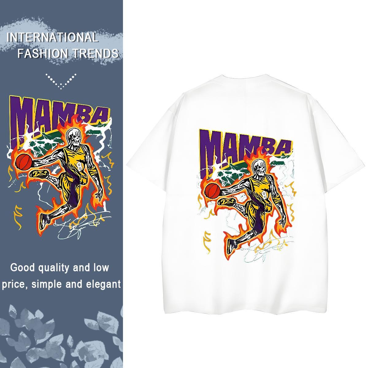 2024 Designer T shirt 230g Pure Cotton Short Sleeve O-Neck High Street Hip Hop skull Lady T shirt Popular Customized Polos