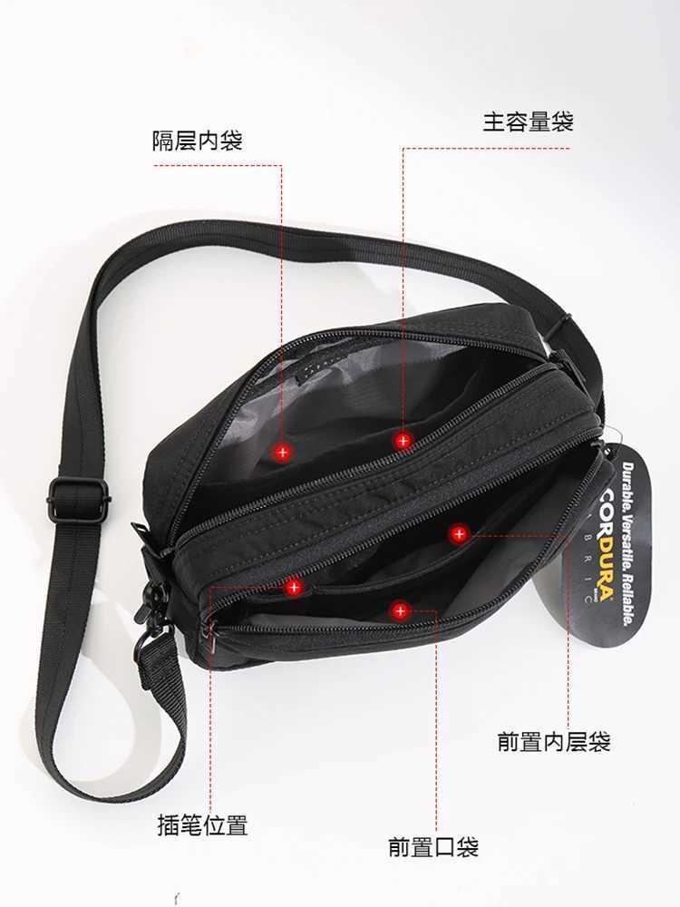 Japanese style mens cross bag nylon fabric mens single shoulder bag mens luxury bag mens handbag M241014