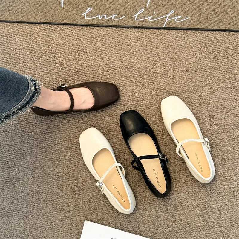 Shoes Woman 2024 Female Footwear Shallow Mouth Modis New Dress Comfortable Summer Cute Flat Mary Janes Shoes Woman 2024 Female FLX241014