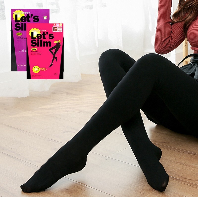 2025 new leg compression pants slim leg trend socks jumpsuit pants long tube socks women s spring and autumn with velvet thick flesh color anti hook s