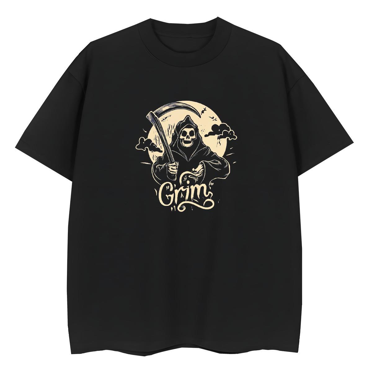 Fashion Woman T Shirts 230g Pure Cotton Crew Neck Sports Street Wear skull Womens Tshirts 5A Anime Oversized Tees