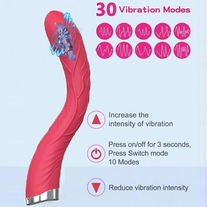 Powerful Long Vibrator Realistic Dildo AV Stick G Spot Nipple Massage Vagina Clitoris Stimulator Masturbator Sex Toys Adult 18 241014