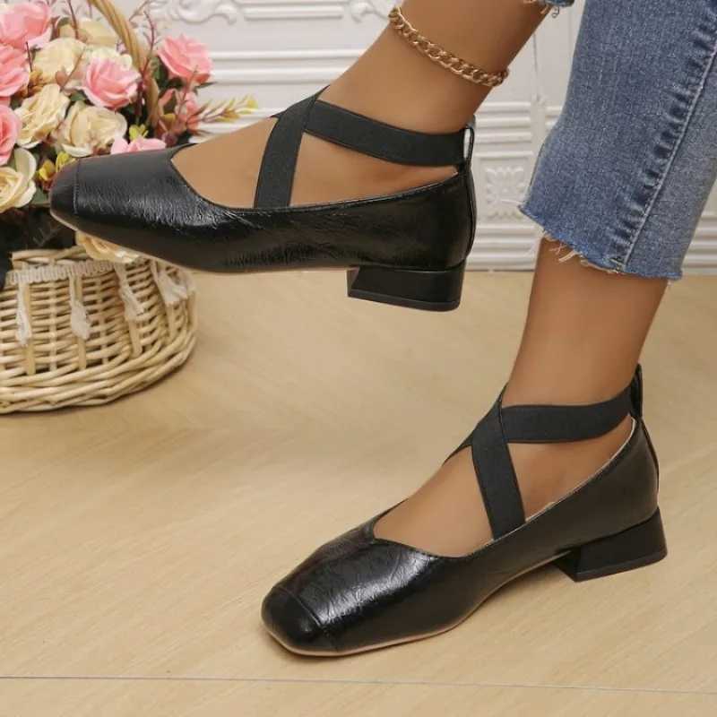 Meotina Women Genuine Leather Mary Janes Square Toe Flat Buckle Shallow Ladies Fashion Career Shoes Spring Autumn Gold Silver 40LX241014