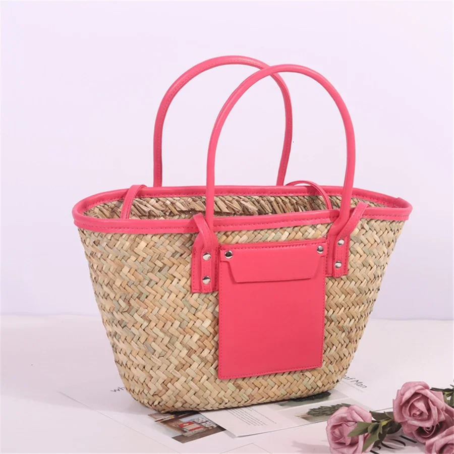womens y shoulder bag portable beach messenger shopping large hollow handbag 241014