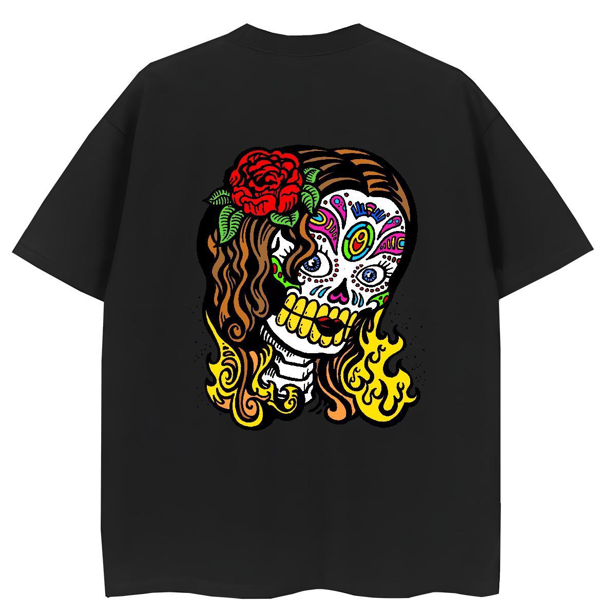 TOP Quality T-Shirts for Women 230g Cotton Short sleeve Soft Spring Summer flower Lady T shirt Wholesale Custom Printing Tee Shirt