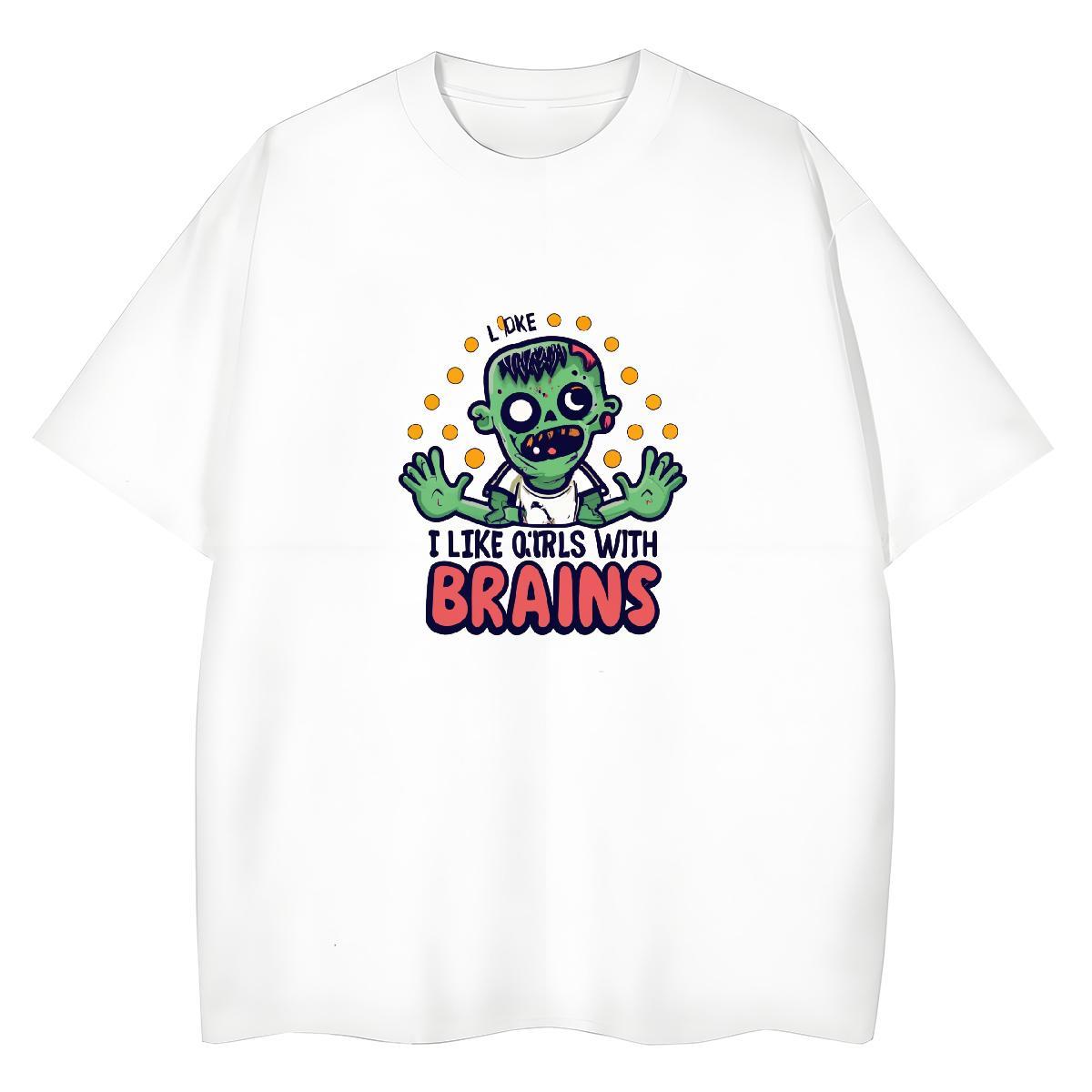 Custom Women T Shirts 230g Cotton Breathable Short Sleeve Daily Outfit skull Unisex Tshirts Popular DIY Anime Tees