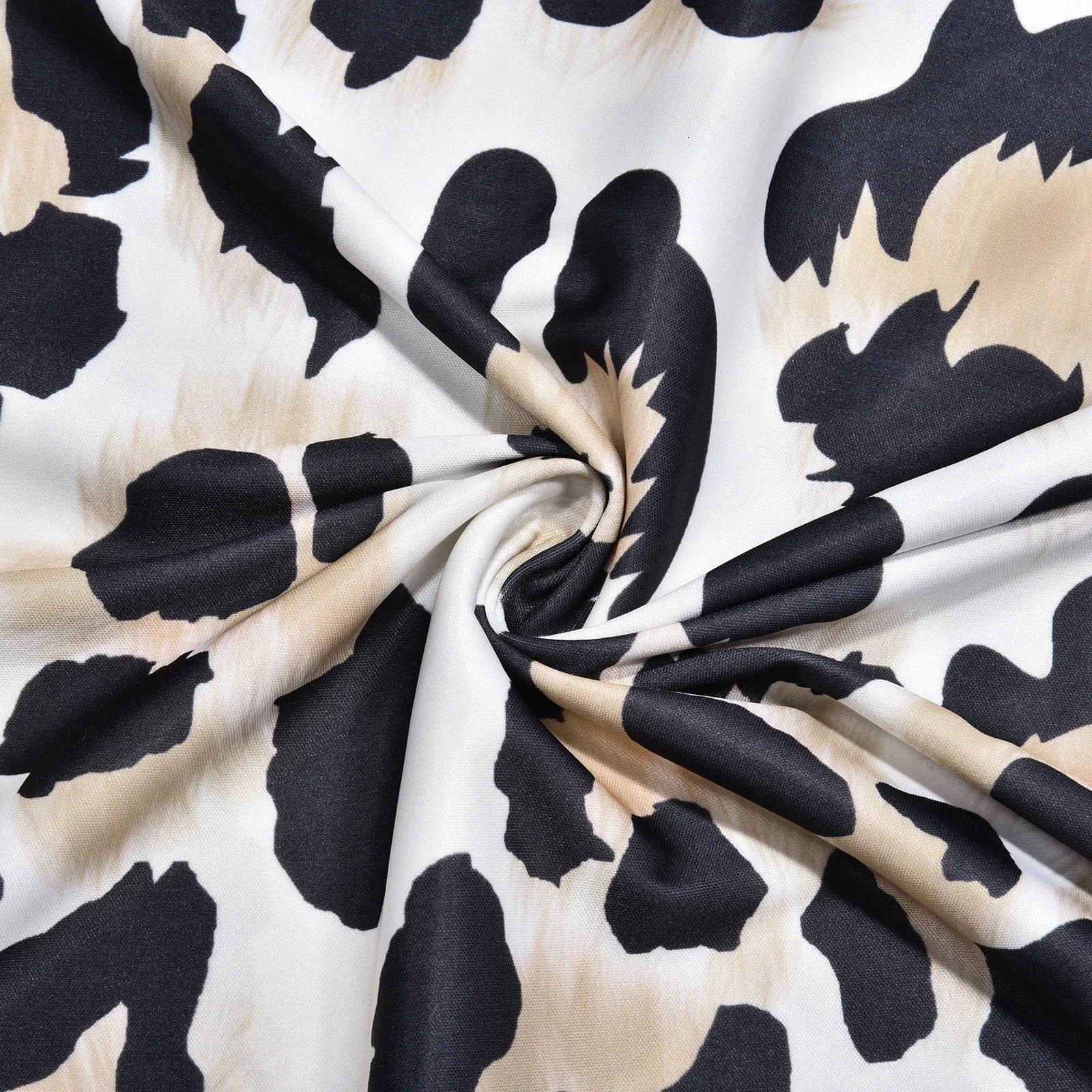 Mens T-shirt set leopard print polo shirt long sleeved two-piece lapel fashionable casual half zipper casual sportswear Chemise 240930