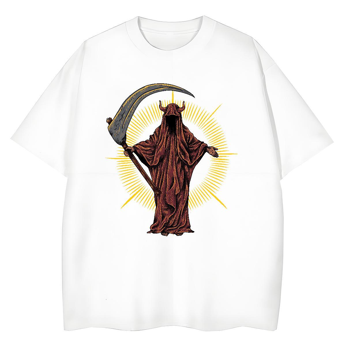 Custom Women T Shirts 230g 100% Cotton Breathable Crew Neck Casual Daily Wear skull Women Tshirts Designer Nice Cartoon Floral Printing Tees