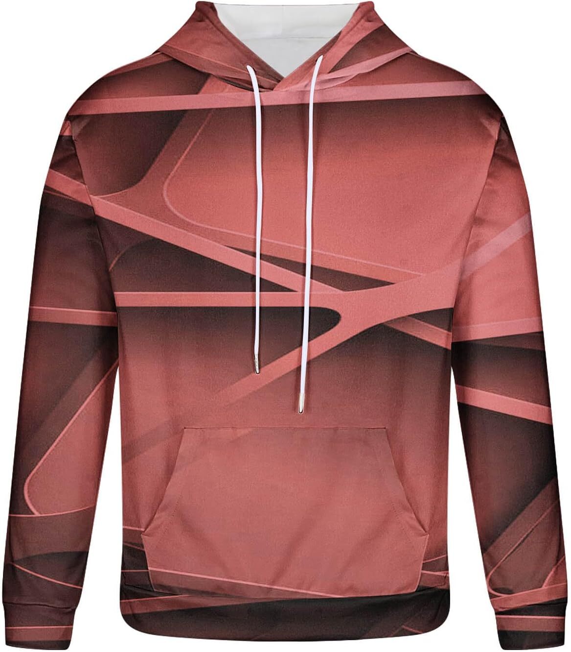 Hoodie for Mens Womens Hoodies for Men Graphic, Fashion 3D Printing Long Sleeve Pullover Tops Streetwear Fall Clothes Graphic Trendy Fashion