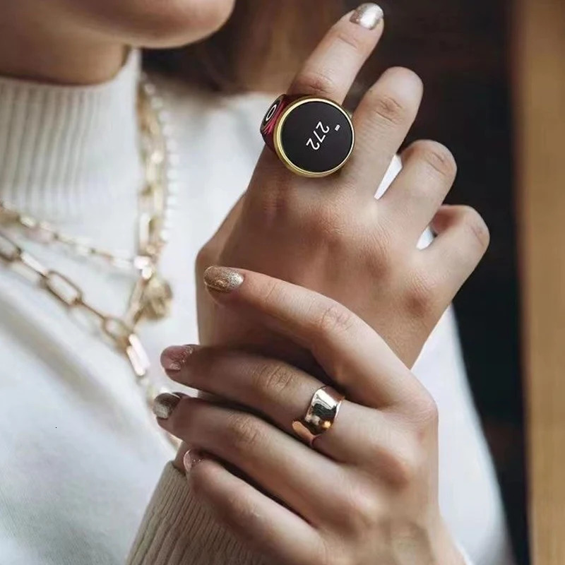 Smart Tasbih Tally Counter Ring For Muslims Zikr Digital Tasbeeh Prayer Time Reminder 241014