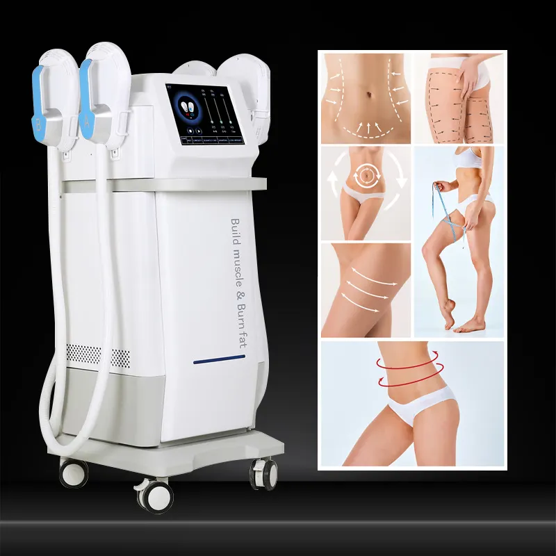 Neo Rf Pro Max Muscle Building Slimming Skin Tightening Ems Hiemt Pelvic Floor 4 Handle Body Sculpting Machine Em Tech Body Slim
