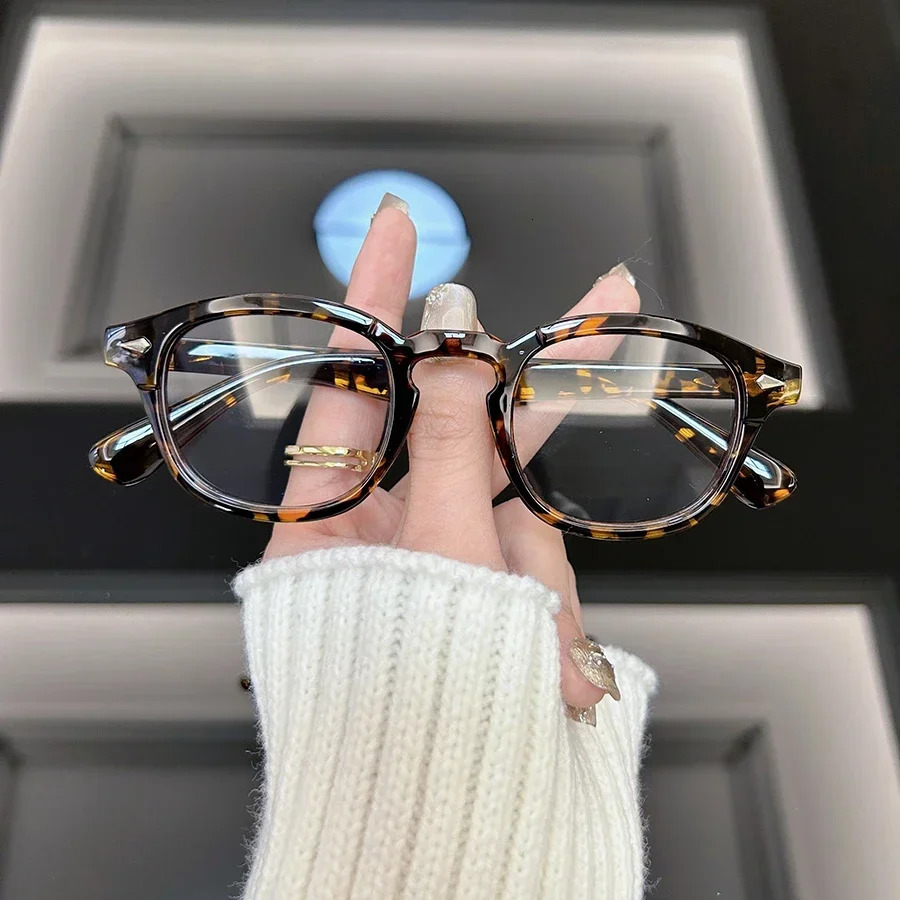 Vintage Round Glasse Men Oval Retro Eyeglasses Frame Male Clear Lens Unisex Outdoor Transparent Gafas 241014