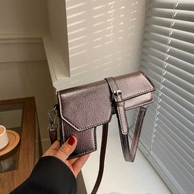 Niche new 3D gun shaped womens shoulder bag unique leather cross body bag high-quality mini wallet clutch for women M241014