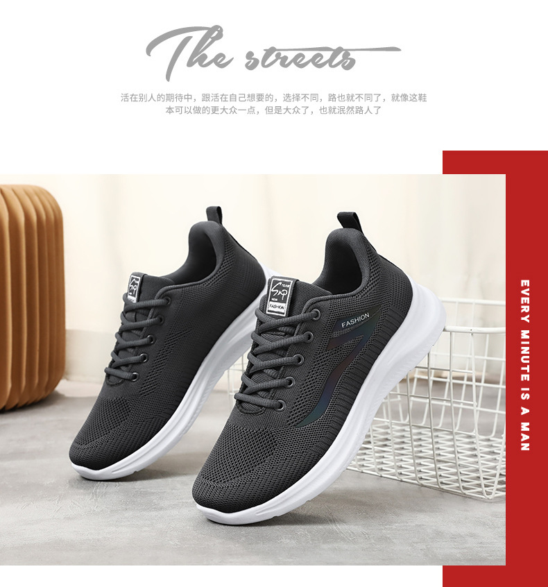 Shoes Men's New Autumn Sneakers Breathable and Comfortable Single-shoe Running Shoes