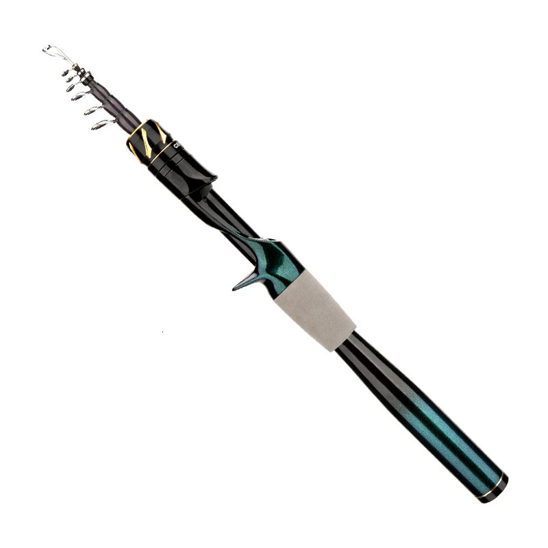 CEMREO mini travel fishing rod 37cm portable short carbon fiber telescopic rod 1.8m/2.1m easy to carry fishing rod RS type 241008