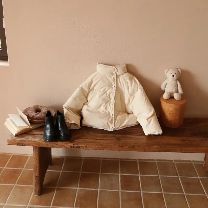 Winter Children Down Jacket Thicken Warm Kids Coats Fashion Loose Boys Clothes White Duck Girls Outerwear Korean Outfit 241011