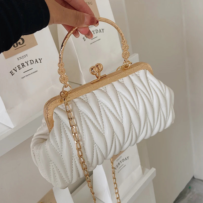 Elegant Handbags for Women Wedding Party Womens Bag Trend Evening Bags Fashion Clip Crossbody 241011