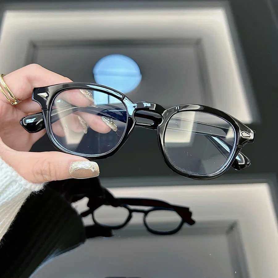 Vintage Round Glasse Men Oval Retro Eyeglasses Frame Male Clear Lens Unisex Outdoor Transparent Gafas 241014