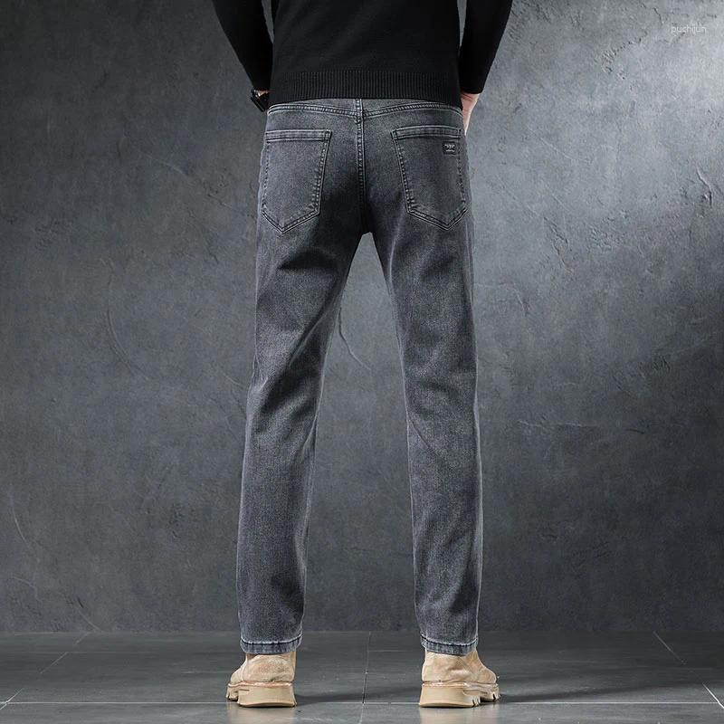 2025 S Fashion Designer Men S Jeans Regular Classic Straight Business Denim Pants Fashion Casual Comfortable Stretch Male Brand Clothing Trousers