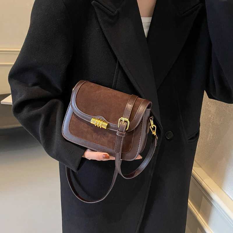 Ladies Faux Suede Shoulder Bag Large Capacity Slouchy Tote Handbag Adjustable Strap Vintage Satchel Outdoor Travel 241014